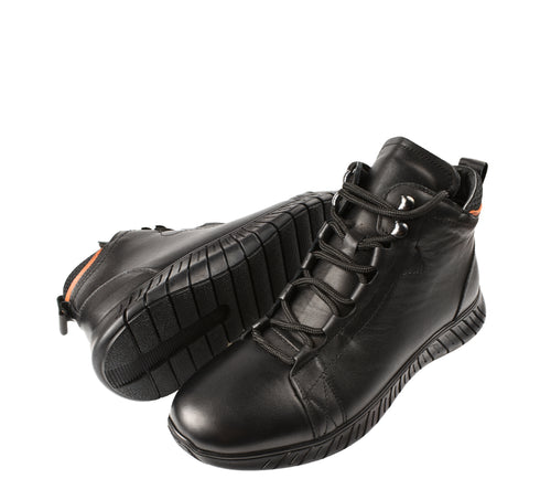 Ghete sport, barbati, GORETTI, B64-1945 negru, piele naturala